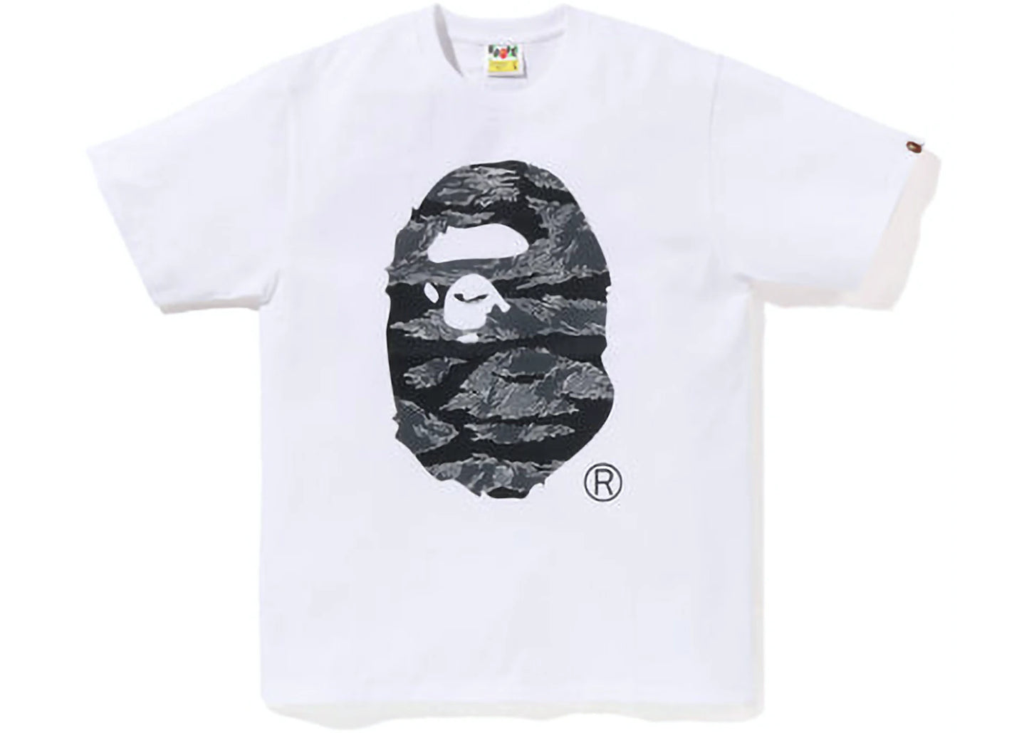 BAPE Tiger Camo Ape Head Tee White